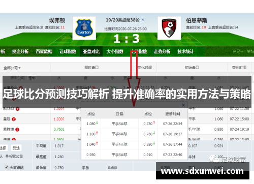 足球比分预测技巧解析 提升准确率的实用方法与策略